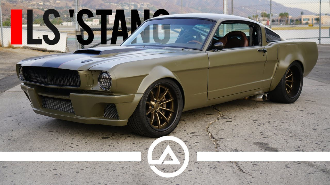 Wallpaper #n7gi1pIBJvJKYCmEdNwN46 600hp Custom Flared Badass 1966 Mustang Fastback Pro Touring Build