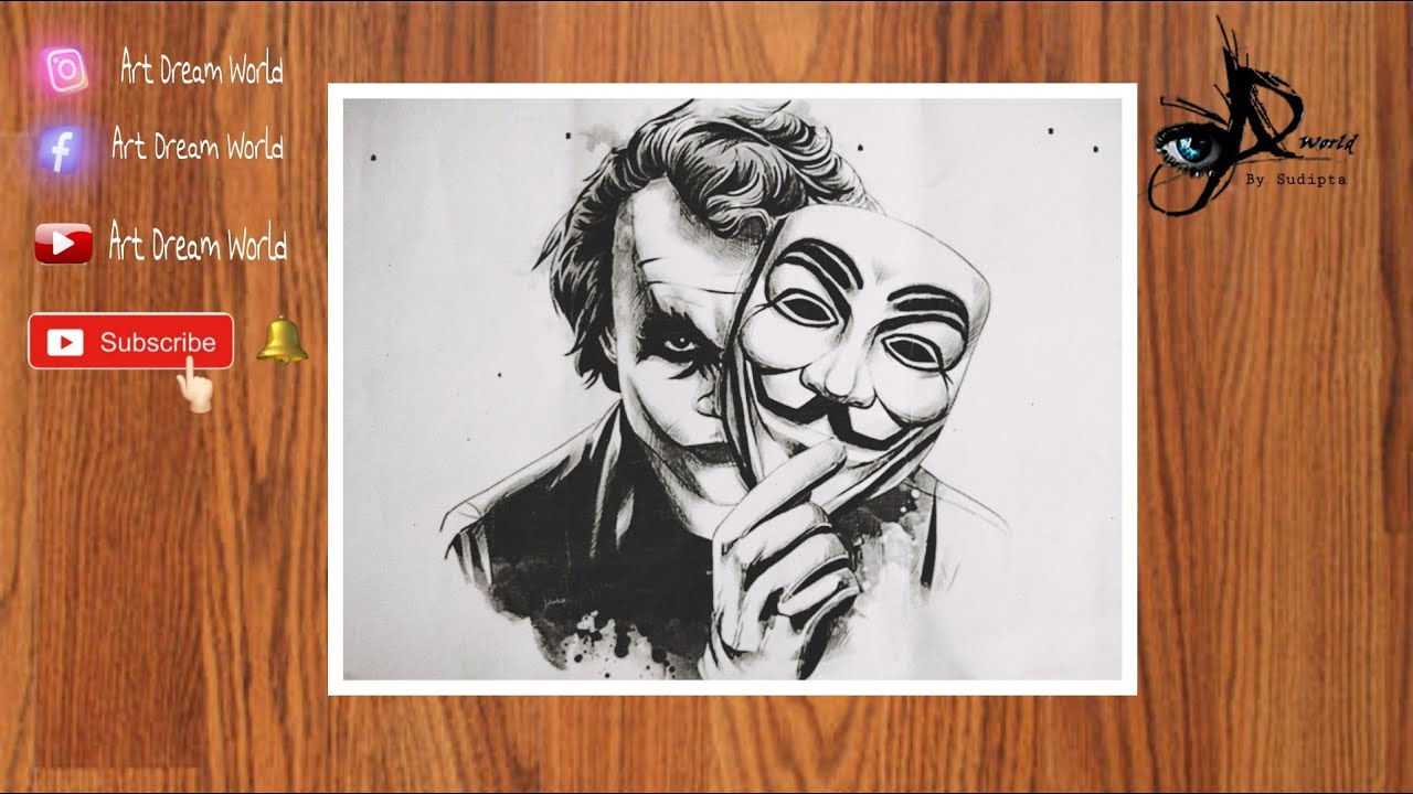 Wallpaper #Hpz04JIBZHQxiYarTblj226 How to Draw Joker Face with Pencil Step by Step Tutorial for