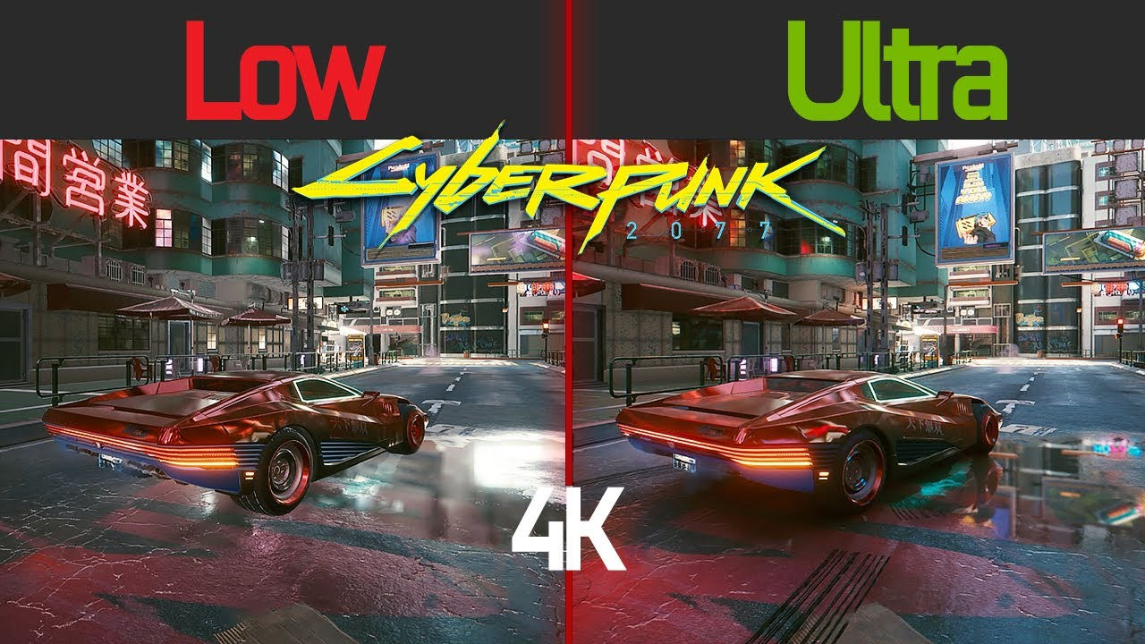 Wallpaper #brgy3ZIBJvJKYCmEnf-H357 Cyberpunk 2077 Low vs Ultra Ray Tracing on 4K Youtube