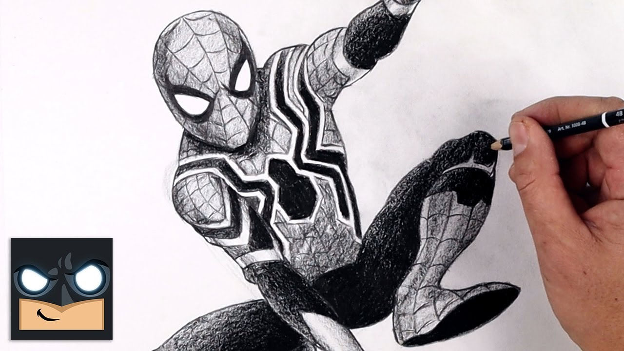 Wallpaper #q7gk1pIBJvJKYCmEoNw0168 How to Draw Spider Man Sketch Tutorial