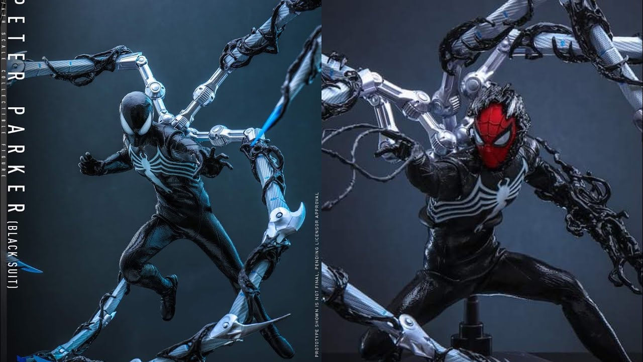 Wallpaper #_bgz2JIBJvJKYCmEJObp285 New Hot Toys Spider Man 2 Symbiote Black Suit Revealed Youtube