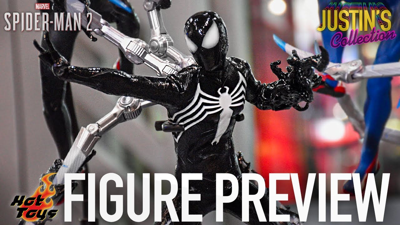 Wallpaper #_bgz2JIBJvJKYCmEJObp359 Hot Toys Spider Man 2 Black Suit Figure Preview Episode 245 Youtube