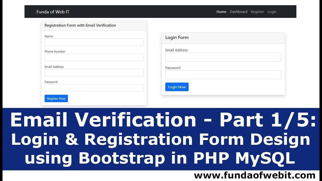 Wallpaper #CbiC3JIBJvJKYCmEUPzh163 eMail Verification Part 15 Login Registration Form Design Using