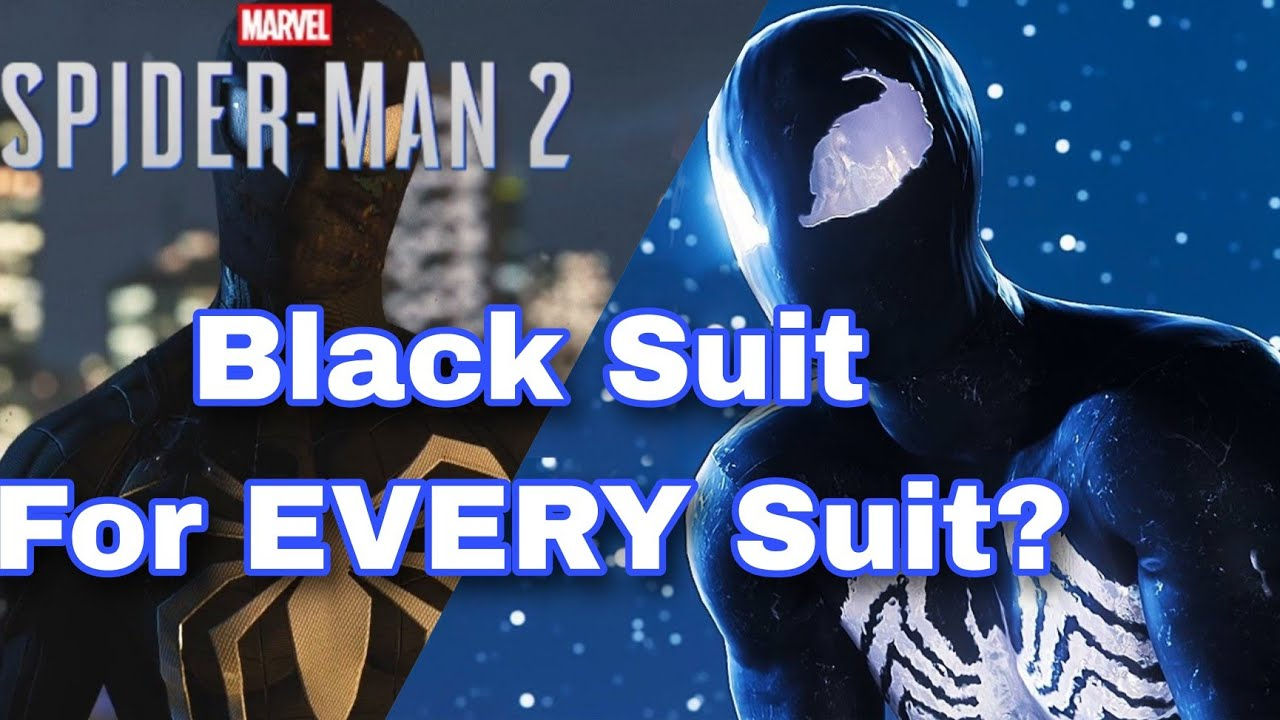 Wallpaper #_bgz2JIBJvJKYCmEJObp143 Marvels Spider Man 2 Black Suit for Every Suit Youtube