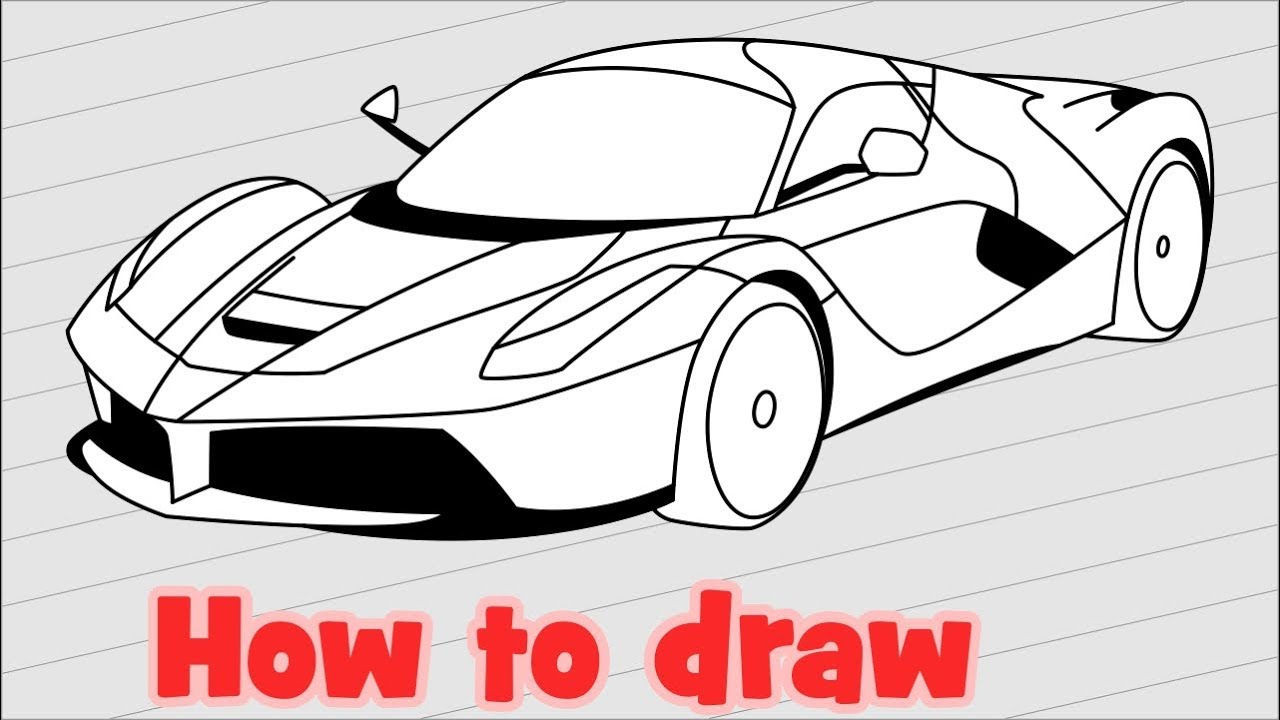 Wallpaper #WrjF3JIBJvJKYCmE7f2M237 Super Car How to Draw a Ferrari Step by Step Video