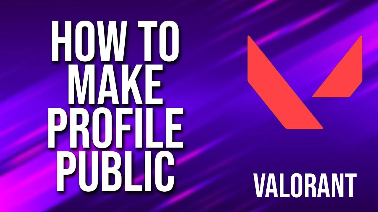 Wallpaper #ULgm2pIBJvJKYCmEzfDe54 How to Make Profile Public Valorant Tutorial Youtube