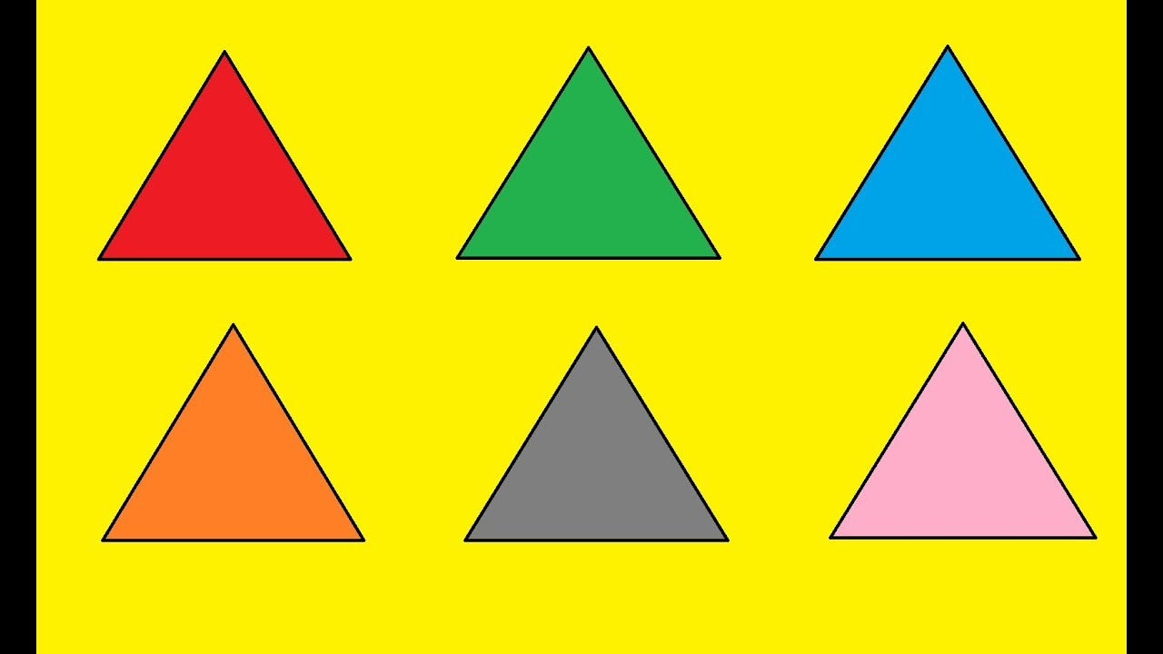 Wallpaper #Dbiz25IBJvJKYCmE9fje195 Learn Colors for Kids Triangle Coloring Painting Paint Youtube