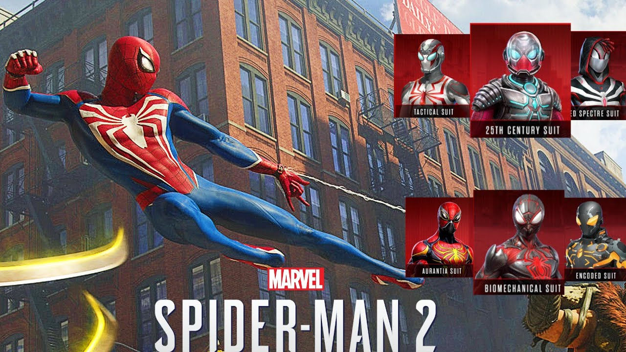 Wallpaper #_bgz2JIBJvJKYCmEJObp311 Marvels Spider Man 2 All 12 Dlc Suits Ranked Youtube