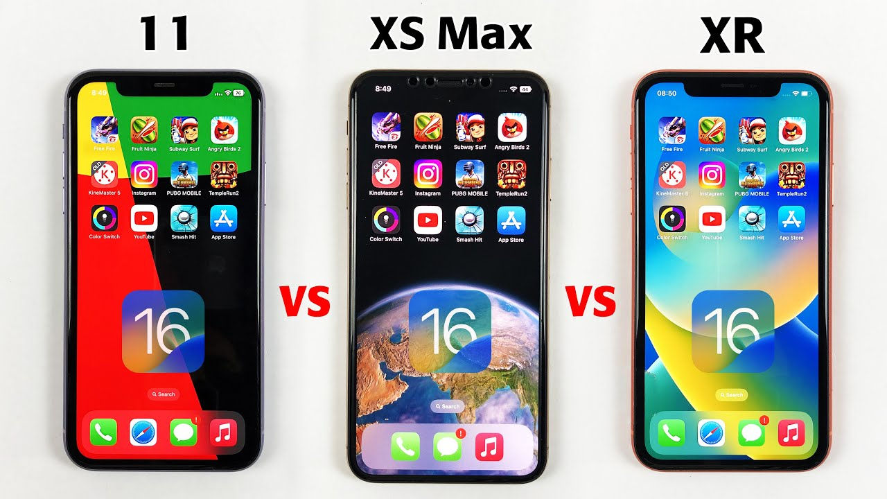 Wallpaper #Vrgn2pIBJvJKYCmE3fCf381 iPhone 11 vs iPhone Xs Max vs iPhone Xr Ios 16 Speed Test in 2022