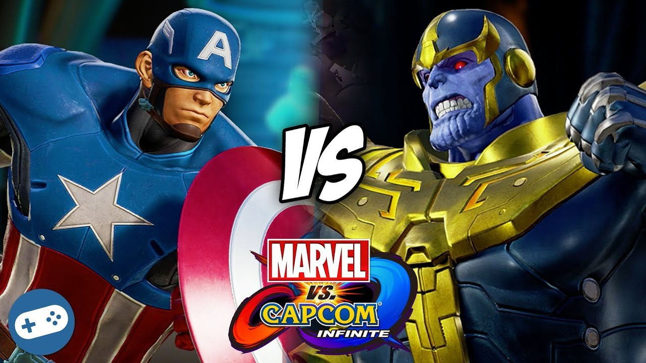 Wallpaper #irhD15IBJvJKYCmEMuI5265 Captain America vs Thanos Marvel vs Capcom Infinite Gameplay Youtube