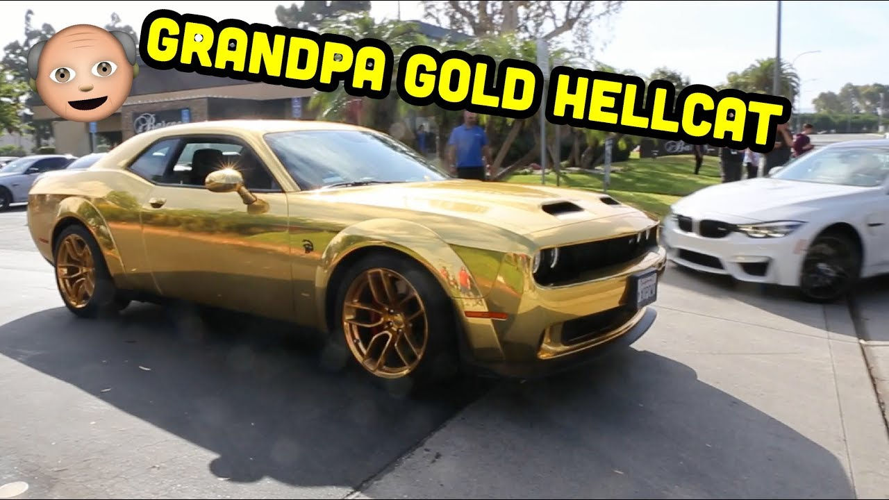 Wallpaper #f7jg15IBJvJKYCmEq-UZ329 92 Year Old Baller Driving His Fully Gold Hellcat Redeye Youtube