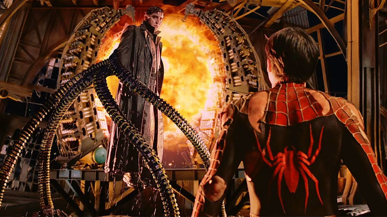 Wallpaper #Zrgr2pIBJvJKYCmE8vAv10 Doc Ock Regains Control Over His Mind Final Battle Scene Spider Man