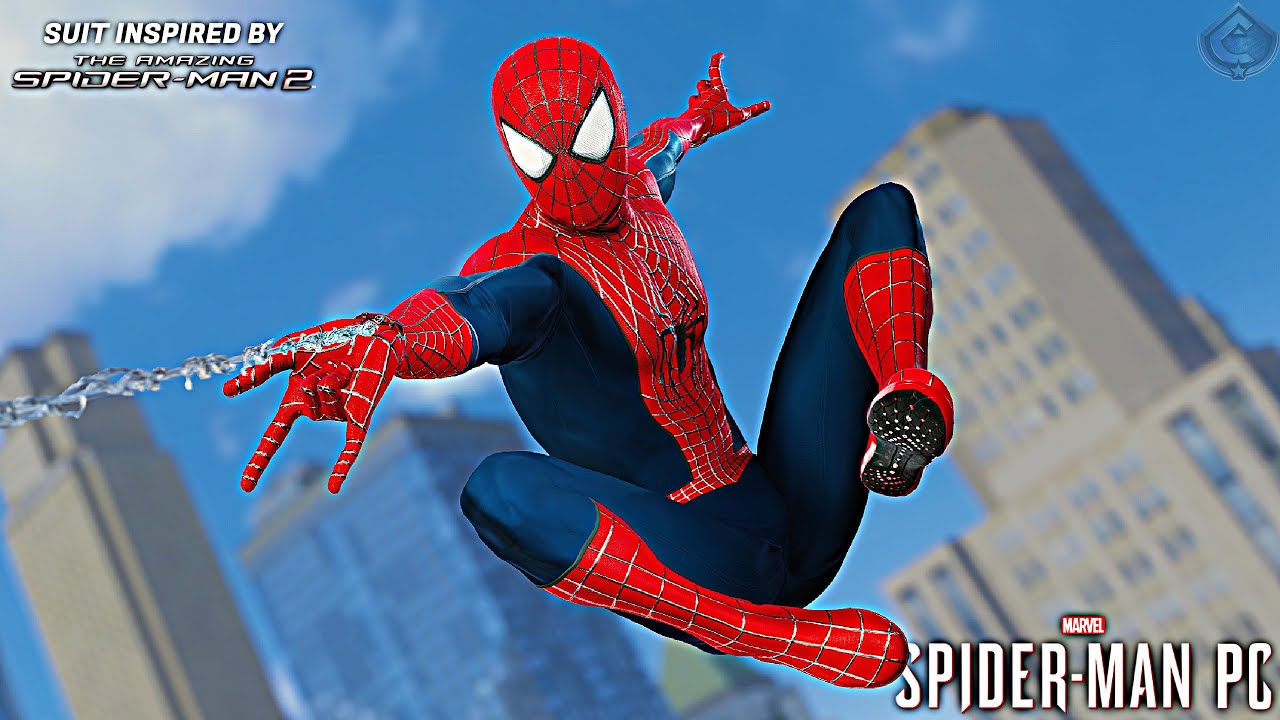 Wallpaper #_bgz2JIBJvJKYCmEJObp385 Marvels Spider Man PC Amazing Spider Man 2 Movie Suit Free Roam