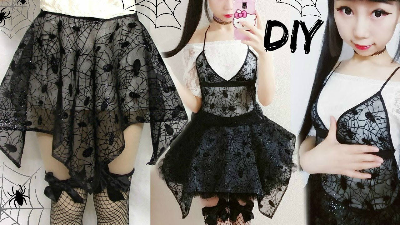 Wallpaper #SLiu2JIBJvJKYCmEWOmY168 Diy Spider Web Irregular Symmetrical Gothic Costume Last Minute