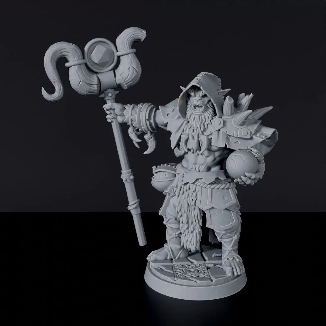 Wallpaper #b9tlMpMB3oUMxGFSHT3n267 Bugbear Male Warlock Wizard Fantasy Miniatures Tabletop Rpg Games