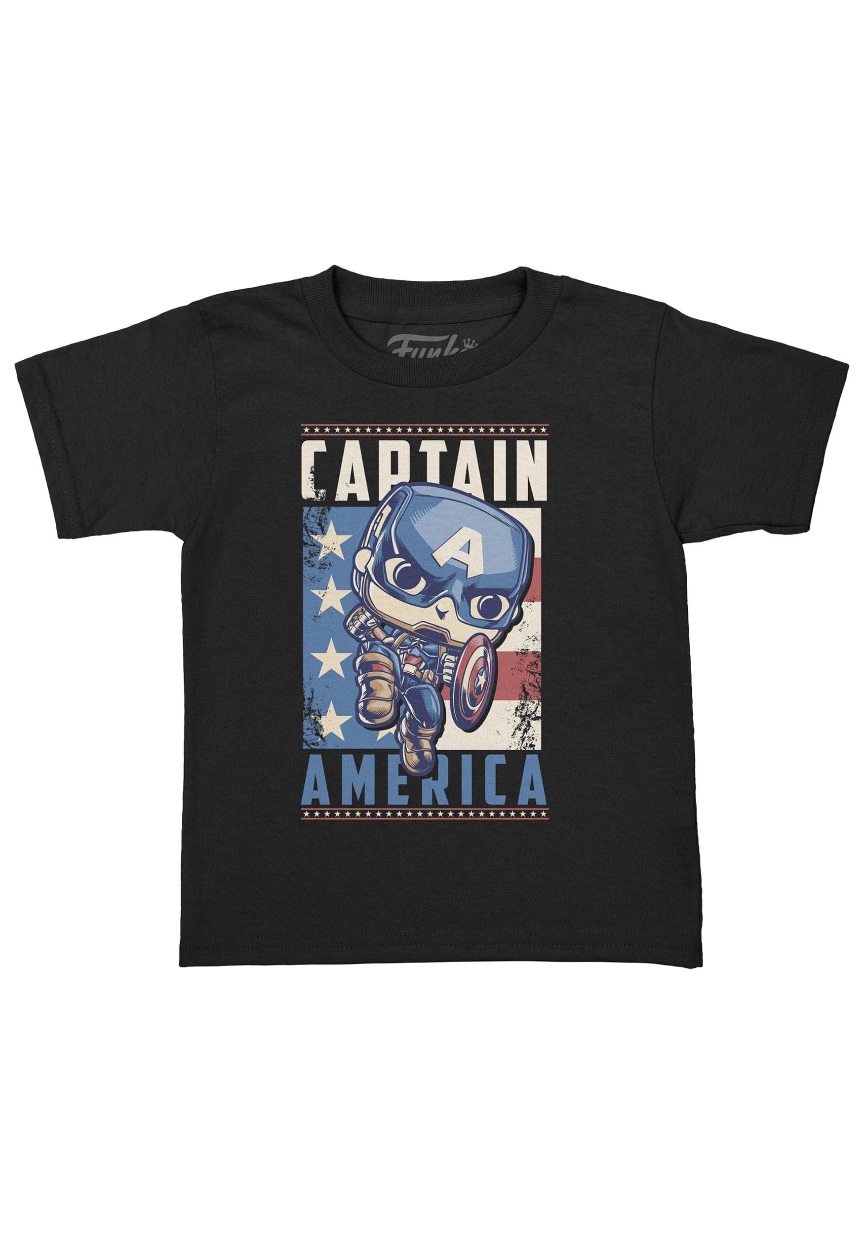 Wallpaper #WDFFNZMB5zzyi_yYylaR283 Pocket Pop Tee Marvel Captain America Youth Shirt