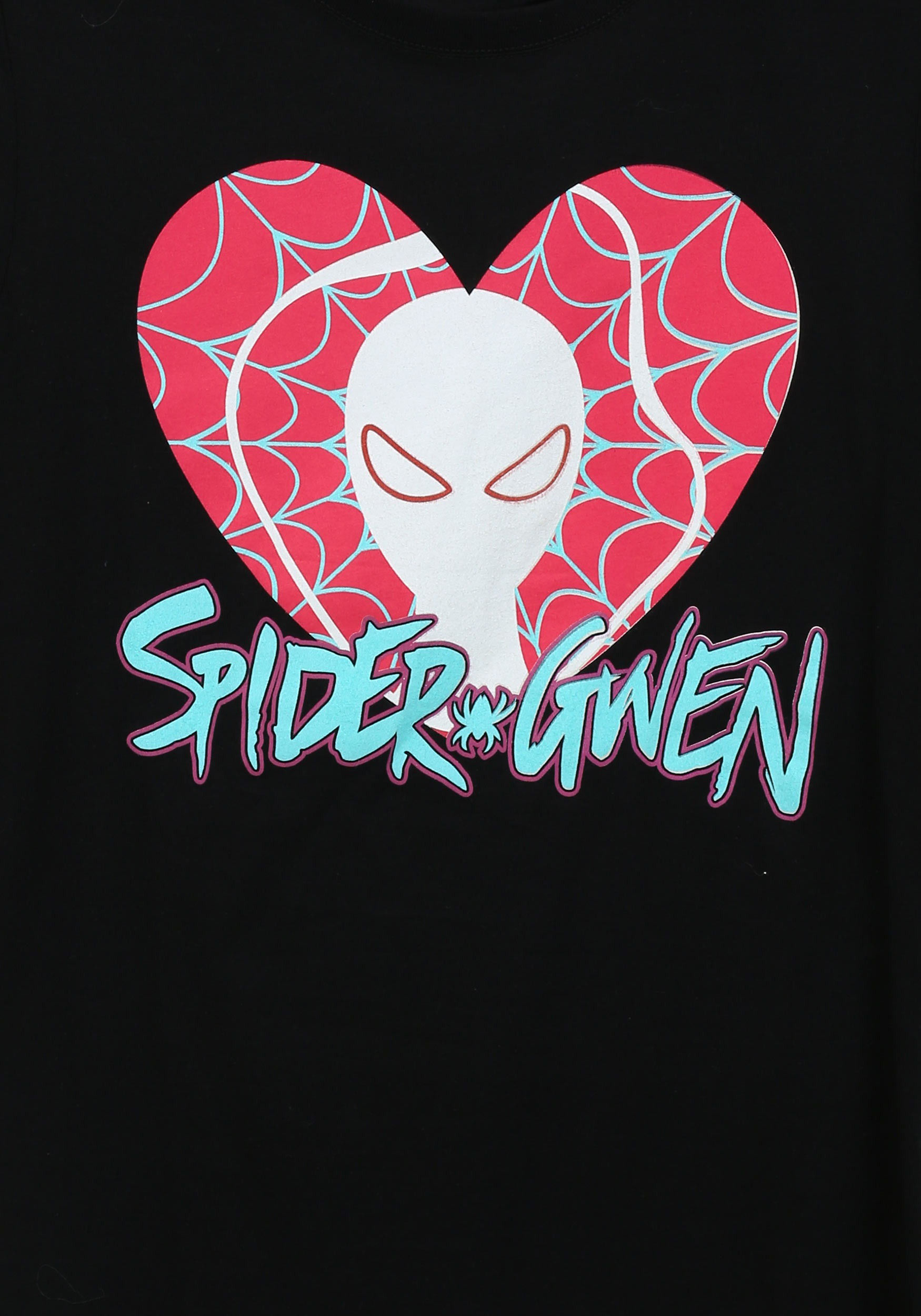 Wallpaper #a_RNOpMBKFX8bn3rUnhb145 Spider Gwen Heart Logo Womens T Shirt