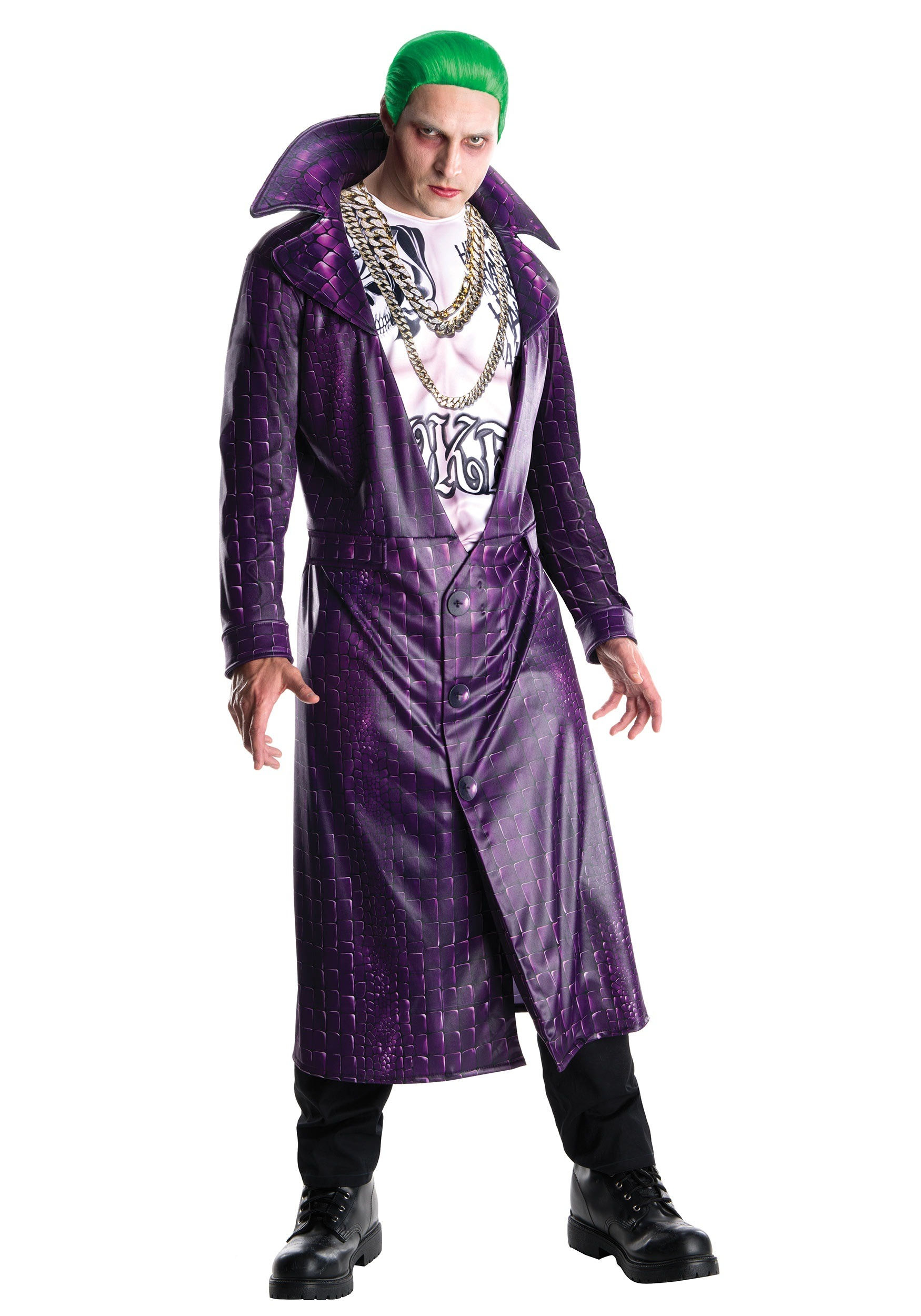 Wallpaper #KxlqLo8BtGB6xQ78a5Vj55 Deluxe Joker Suicide Squad Costume for Men