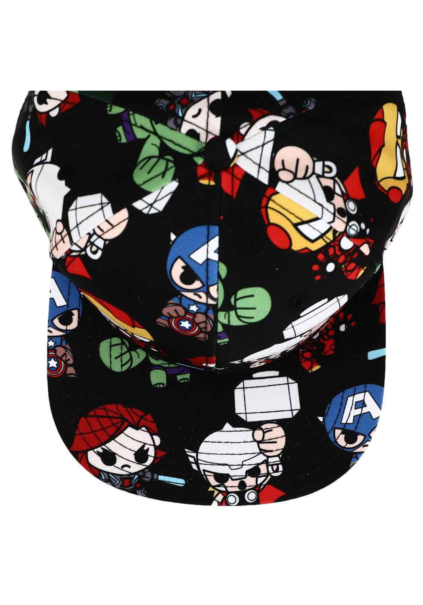 Wallpaper #r2jGFpMBSpphPi3-KwzW257 Chibi Marvel Avengers Flat Bill Snapback Marvel Hats
