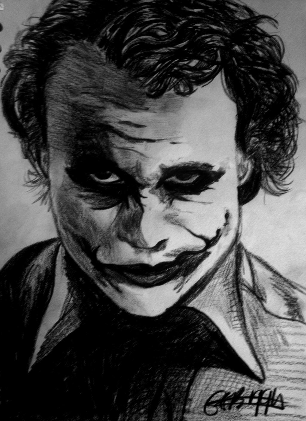 Wallpaper #5hlaLo8BtGB6xQ787pSE34 The Joker Pencil Drawing by Eleanorbiggin on Deviantart