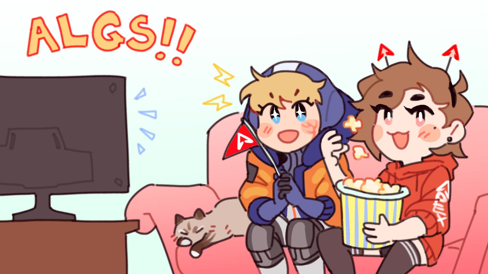 Wallpaper #fyzcSZMB0E1QgA7wCfSx136 Wattson and Nikola Apex Legends Drawn by Lila Lilakeylk Danbooru