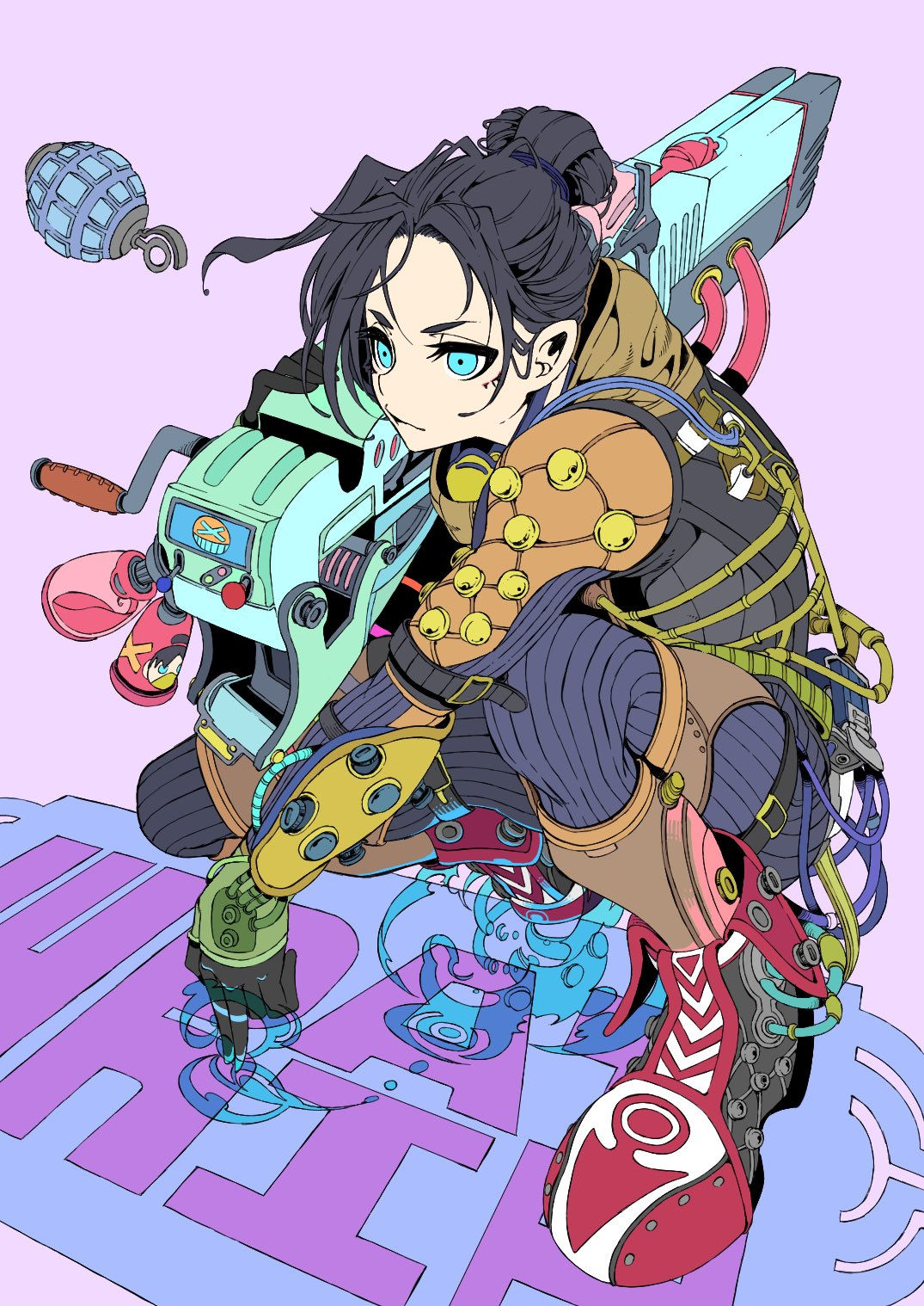 Wallpaper #-HT5v44B_8f4nGFaqWwb41 Wraith and Airship Assassin Wraith Apex Legends Drawn by Tetsu Booya