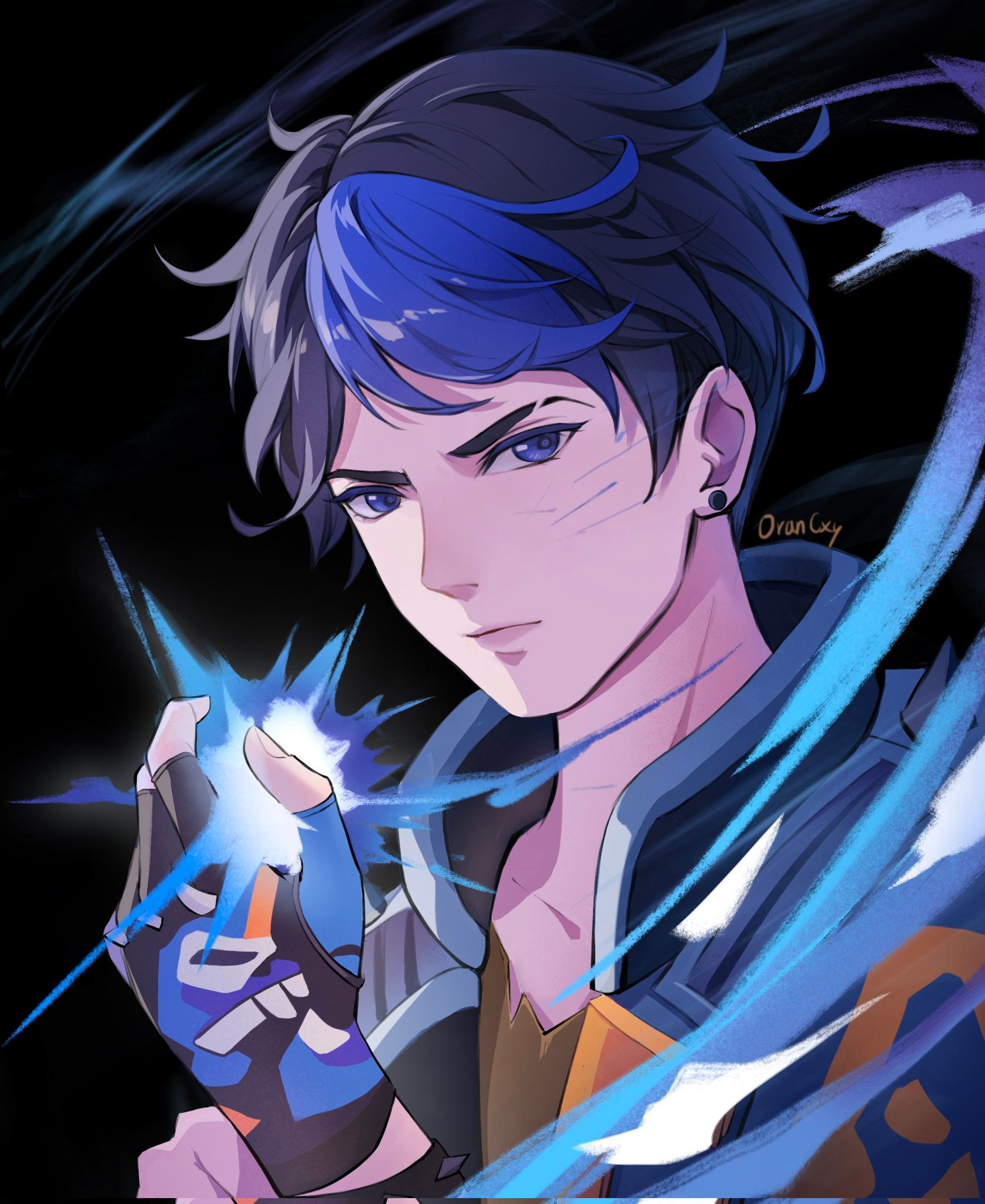 Wallpaper #Lv_ka5MB3lSXT3zUJOkN0 Yoru Valorant Drawn by Oran Lovekarthus Danbooru