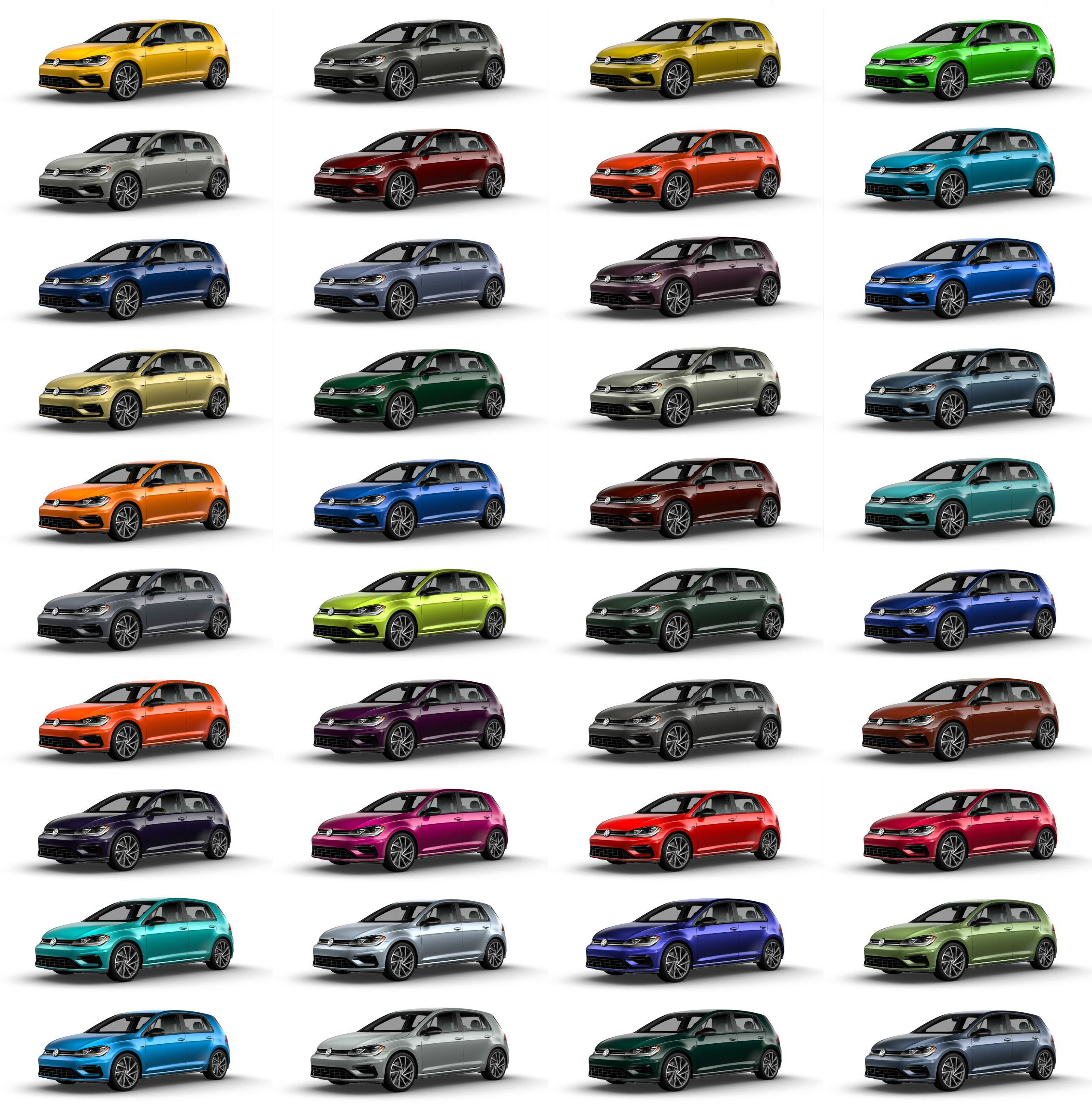 Wallpaper #RGggHpMBSpphPi3-iyiC24 Volkswagen Spektrum Programme Offers 40 Custom Colours for Golf R