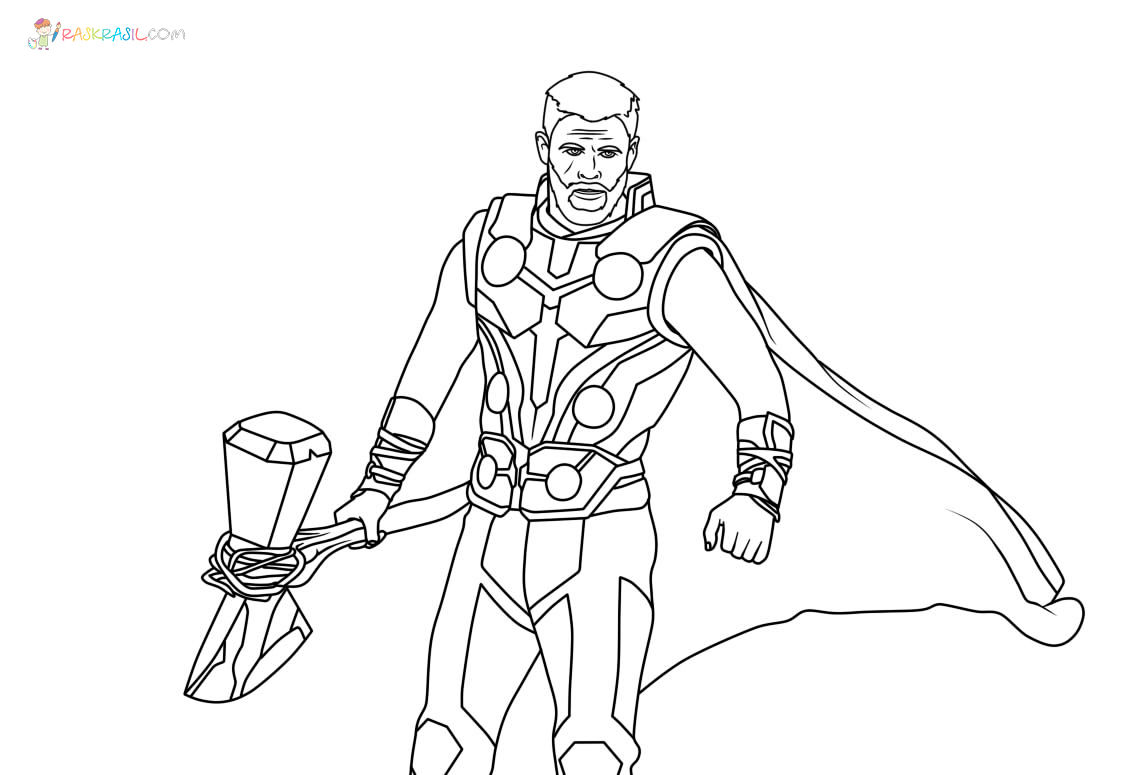 Wallpaper #kjEGNpMB5zzyi_yYplhx50 The Avengers Thor Coloring Pages