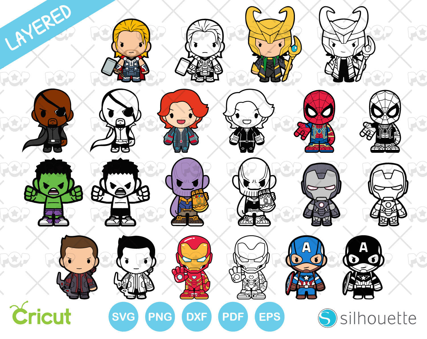 Wallpaper #r2jGFpMBSpphPi3-KwzW34 Chibi Avengers Clipart Set Marvel Avengers Svg Cut Files for Cricut