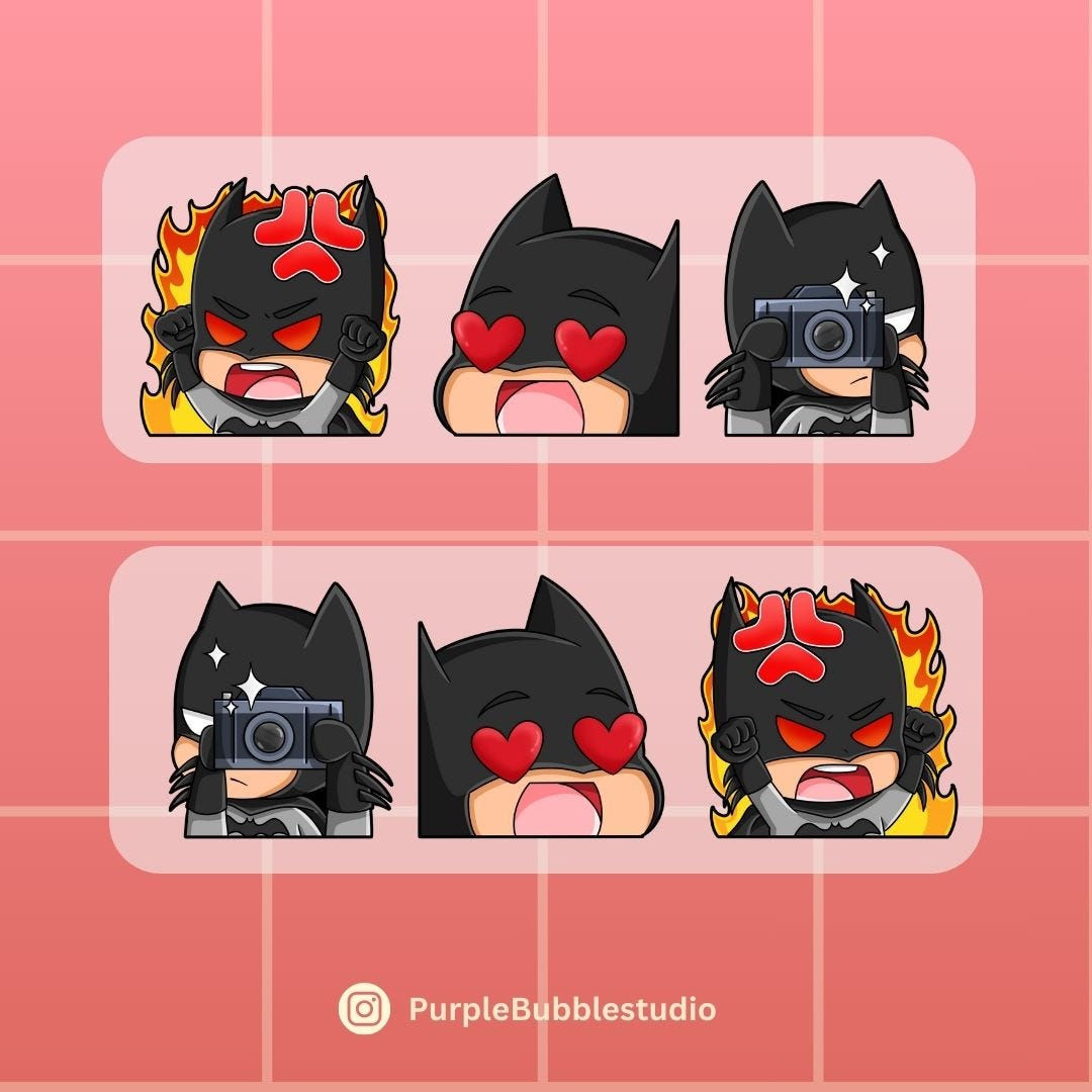 Wallpaper #KWf9_JIBSpphPi3-HZrD79 Chibi Batman Emotes a Wave of Excitement and Connection Among Fans