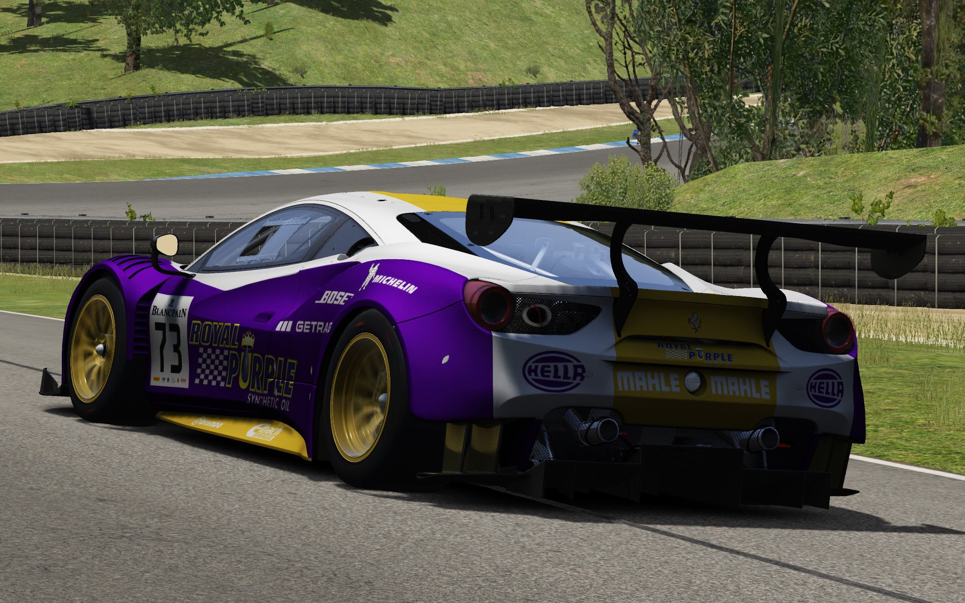 Wallpaper #90UEkY4B7YBJg1BVu50W8 Royal Purple Ferrari 488 Gt3 Racedepartment