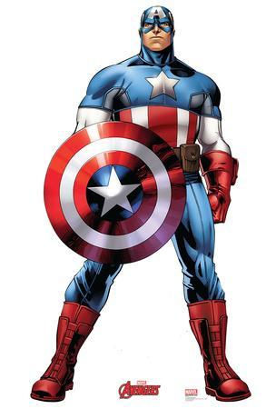 Wallpaper #57jf25IBJvJKYCmE1fhf51 Captain America Marvel Avengers Assemble Lifesize Standup Cardboard