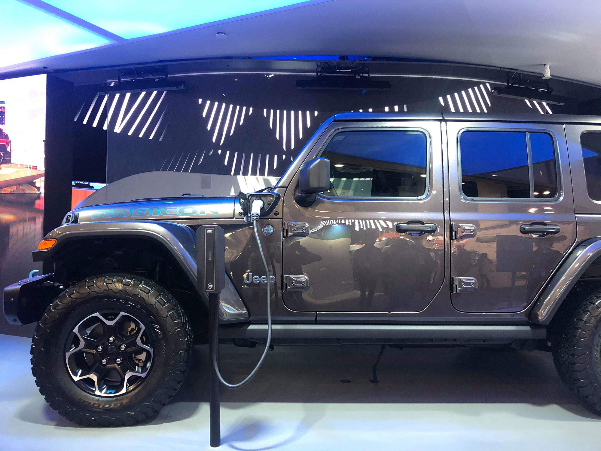 Wallpaper #AwCp7I4BSdW8dNouuRX748 Fca Displays Electric Jeep Wrangler 4xe Plug in Hybrid at Ces 2020
