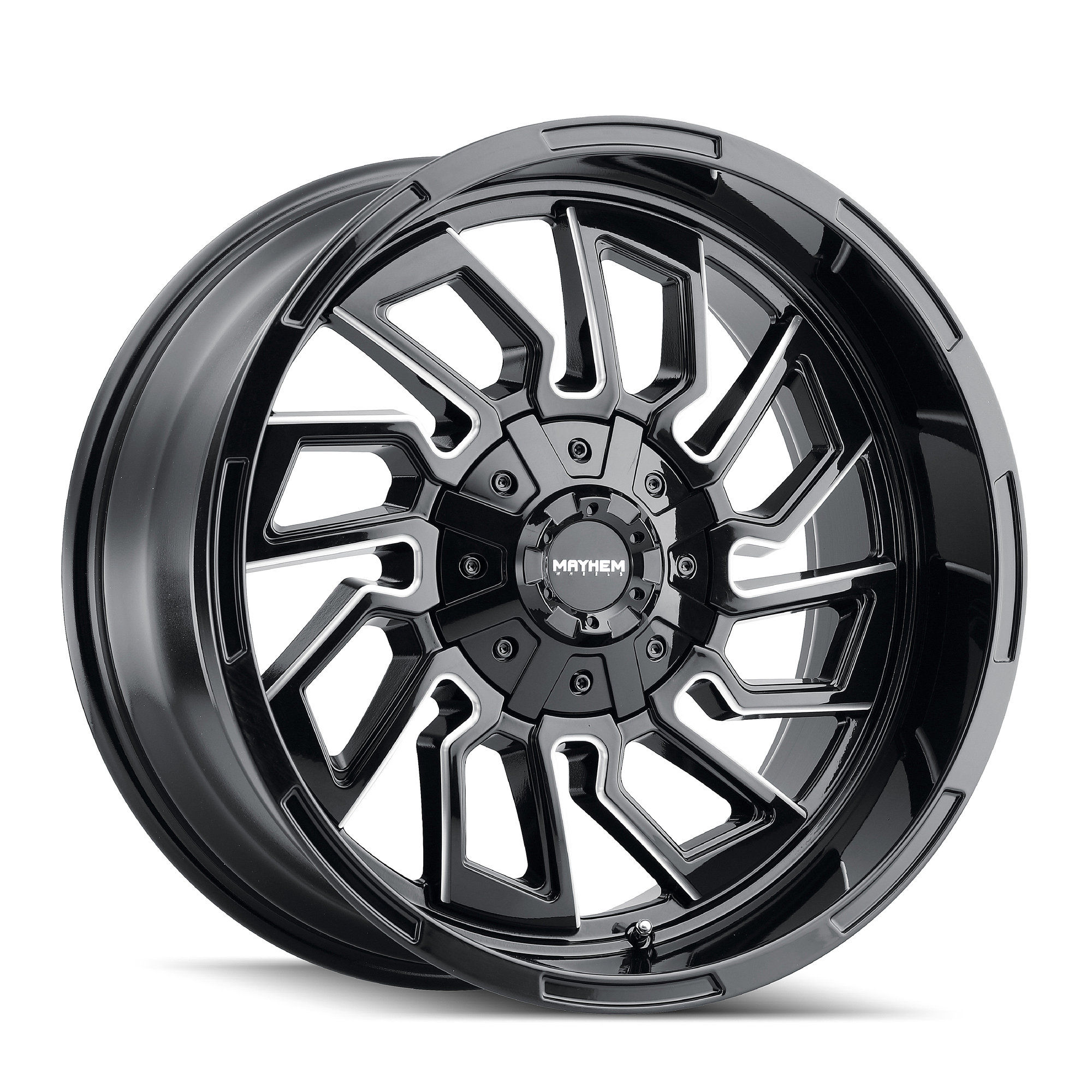 Wallpaper #L2fW-JIBSpphPi3-24sl357 Mayhem Flywheel Series 8111 Wheel in Gloss Black with Milled Spokes for