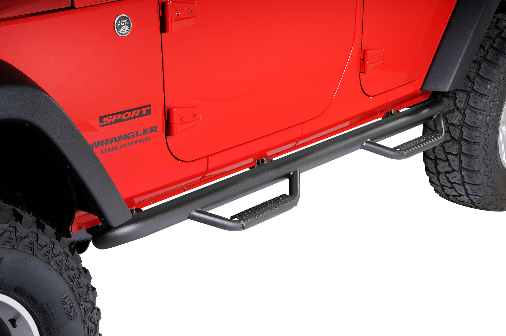 Wallpaper #4664c Mopar Factory Sahara Side Steps for 18 Up Jeep Wrangler Jl Unlimited