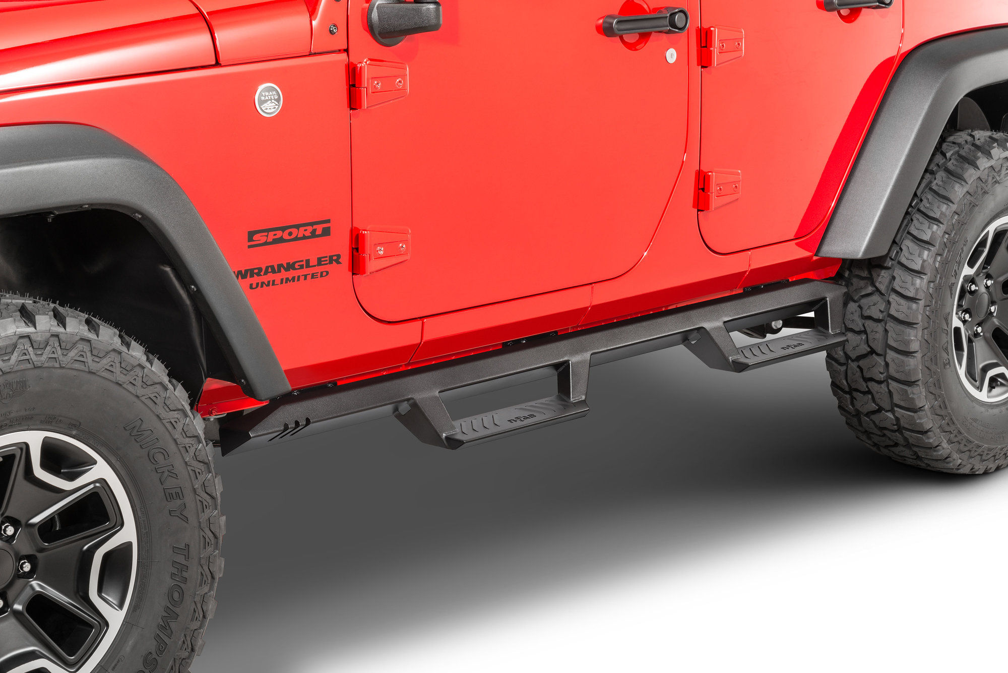 Wallpaper #4664c Mopar Factory Sahara Side Steps for 18 Up Jeep Wrangler Jl Unlimited