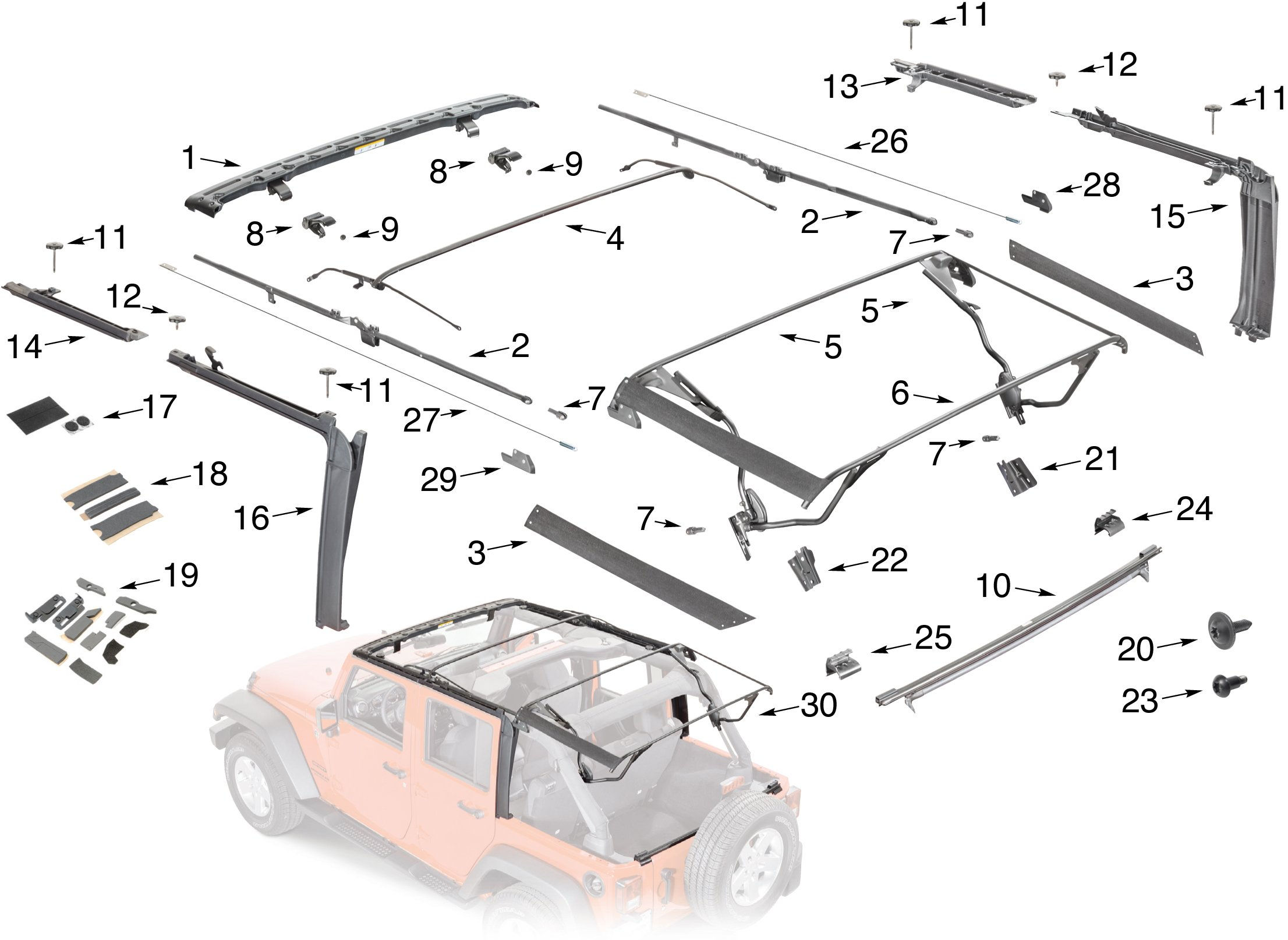 Wallpaper #xf84aJMB3lSXT3zU8-Pa0 Jeep Wrangler Jk Soft Top Hardware Parts 4 Door Quadratec