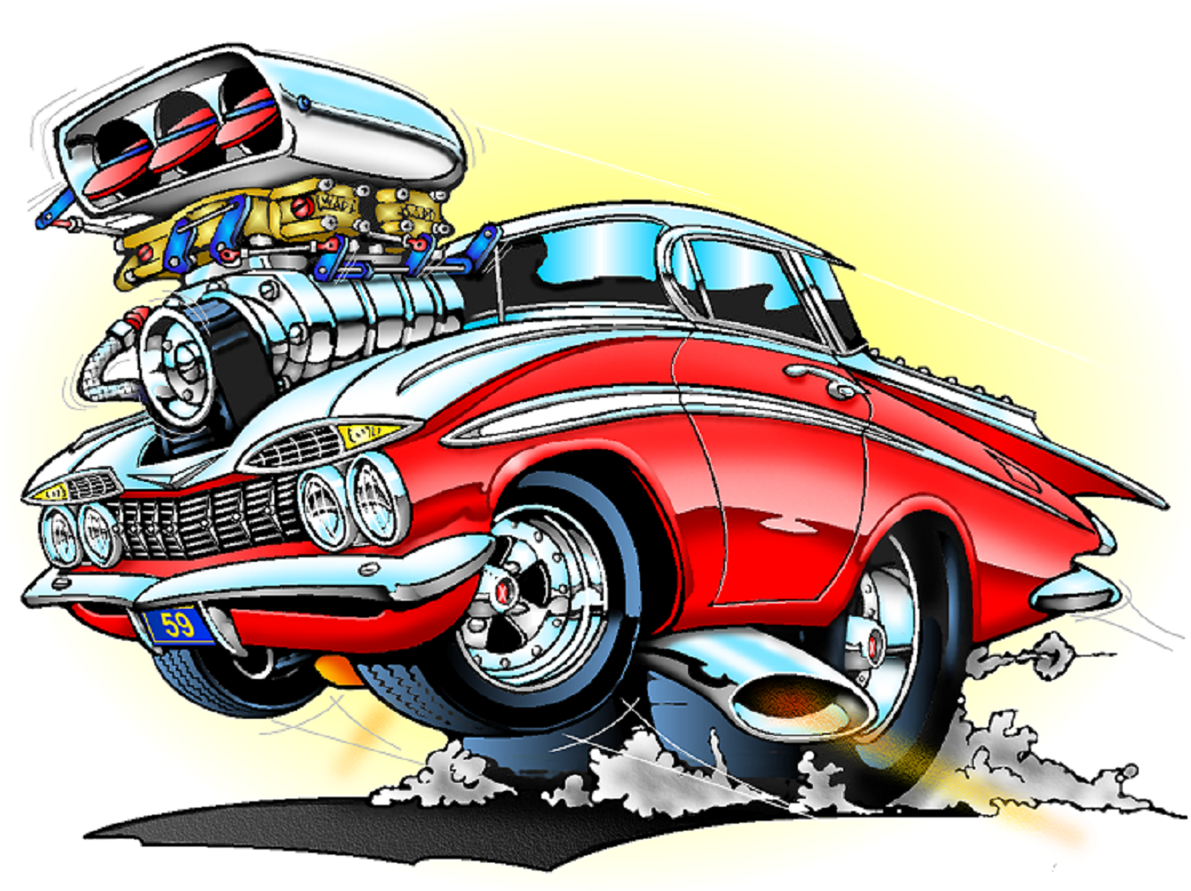Wallpaper #KWhmFJMBSpphPi3-4wQV14 Hot Rod Cartoon Drawings 613 Best Hot Rod Art Images on Pinterest
