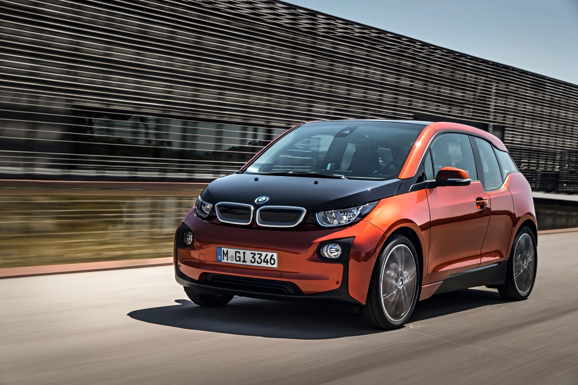 Wallpaper #eGdY-pIBSpphPi3-kpC_149 Orange BMW i3 Front Quarter View While Driving My Electric Car Forums