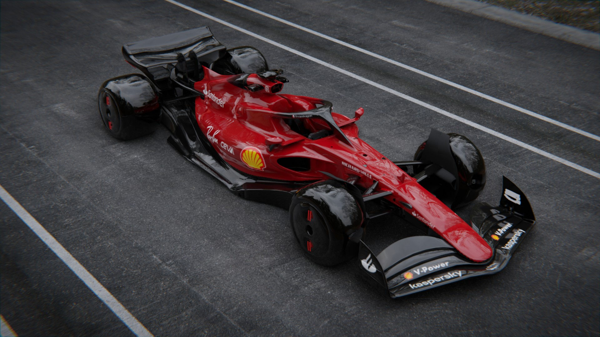 Wallpaper #-2fc-5IBSpphPi3-dpWf157 Ferrari F1 75 3D Model 3D Models Fetchcfd