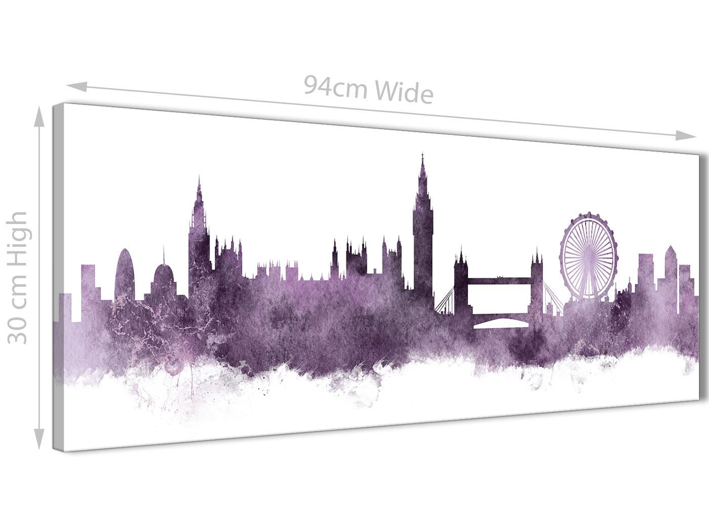 Wallpaper #2WigFZMBSpphPi3-egh-224 London Skyline Canvas Wall Art Print 17 Colours Available 94cm Wide