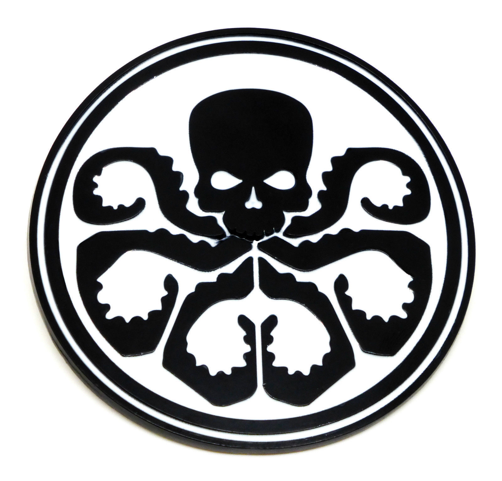 Wallpaper #0X3N844Bnwiau_P6Mg3n11 Boucle De Ceinture Captain America Hydra Logo Noirblanc Boucle De