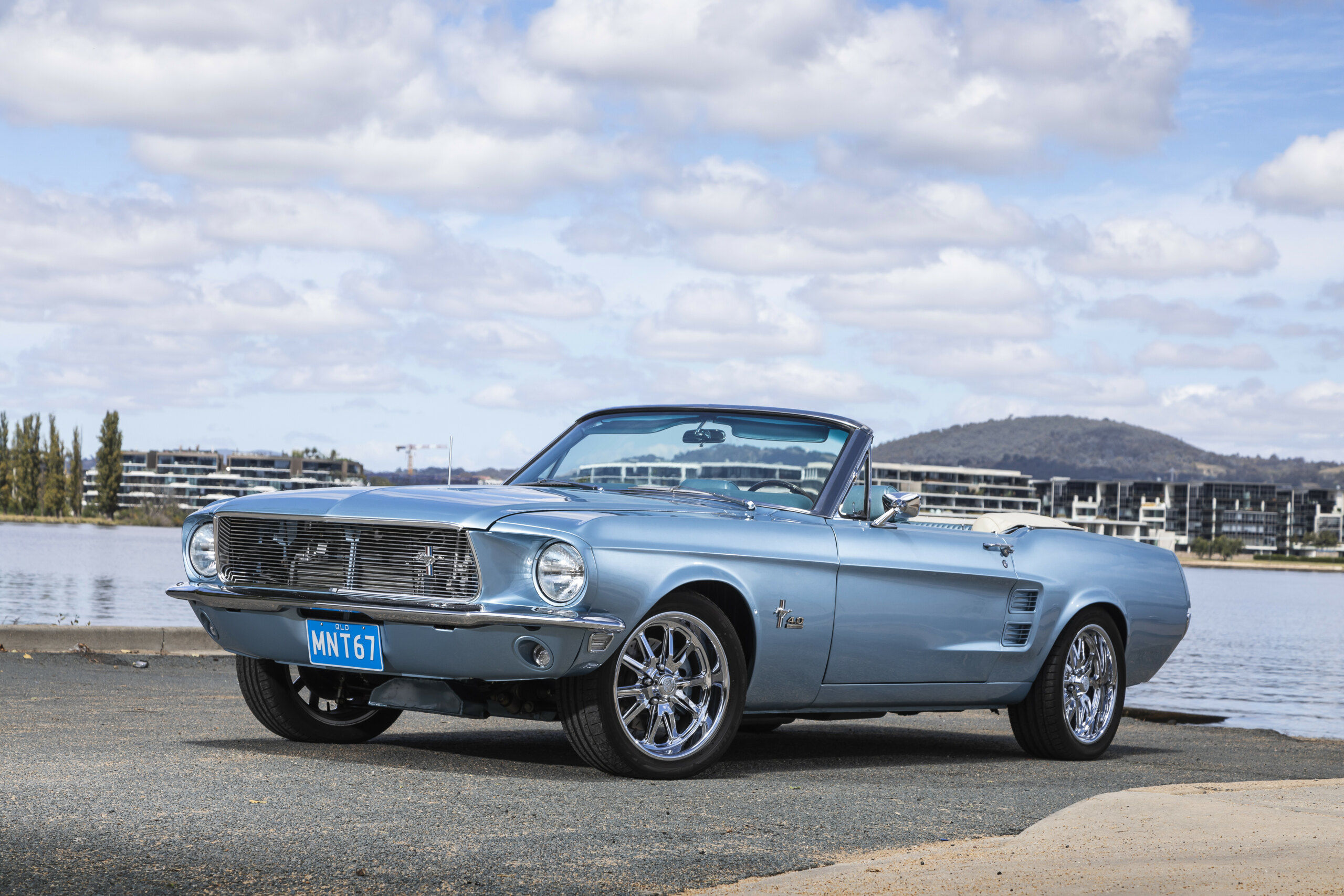 Wallpaper #AJlGP5MBUcASHT6ncMxU39 Barra Swapped 1967 Mustang Convertible