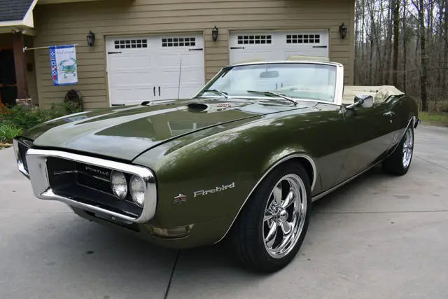 Wallpaper #KpyZ4pIBZHQxiYarYME571 1968 Pontiac Firebird 400 Convertible Factory 4 Speed Verdoro Green