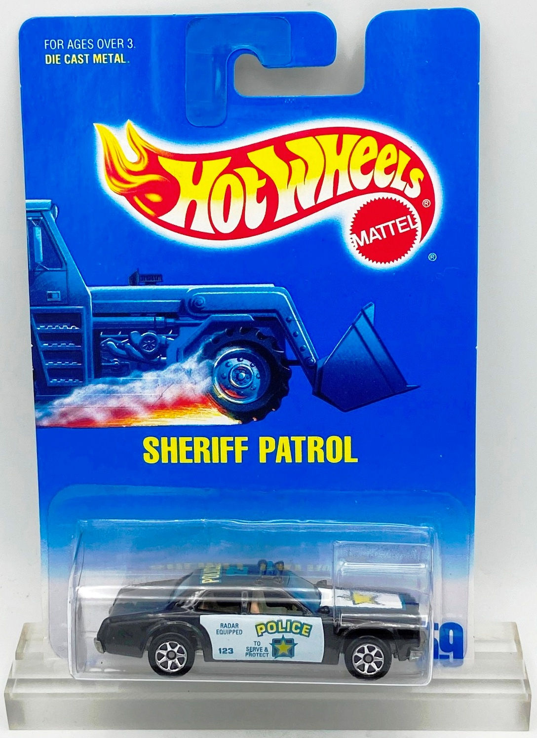 Wallpaper #iaUyMpMB0vj5YdARTdNB129 Vintage 1991 Hot Wheels Collector Card 59 Sheriff Patrol Chrome 7