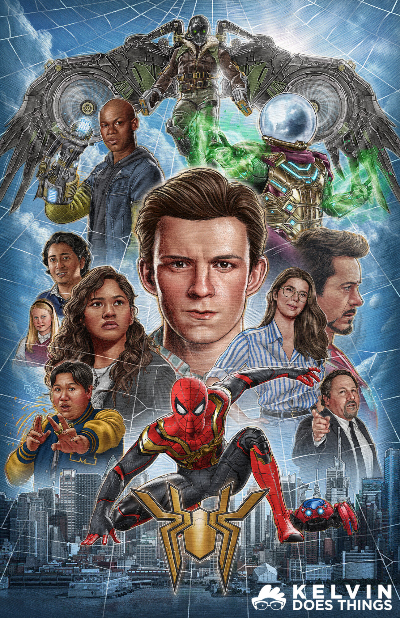 Wallpaper #aFgfNJMBzN9vxX340Ttw59 Spider Man the Watts Trilogy Poster by Kelvin Does Things