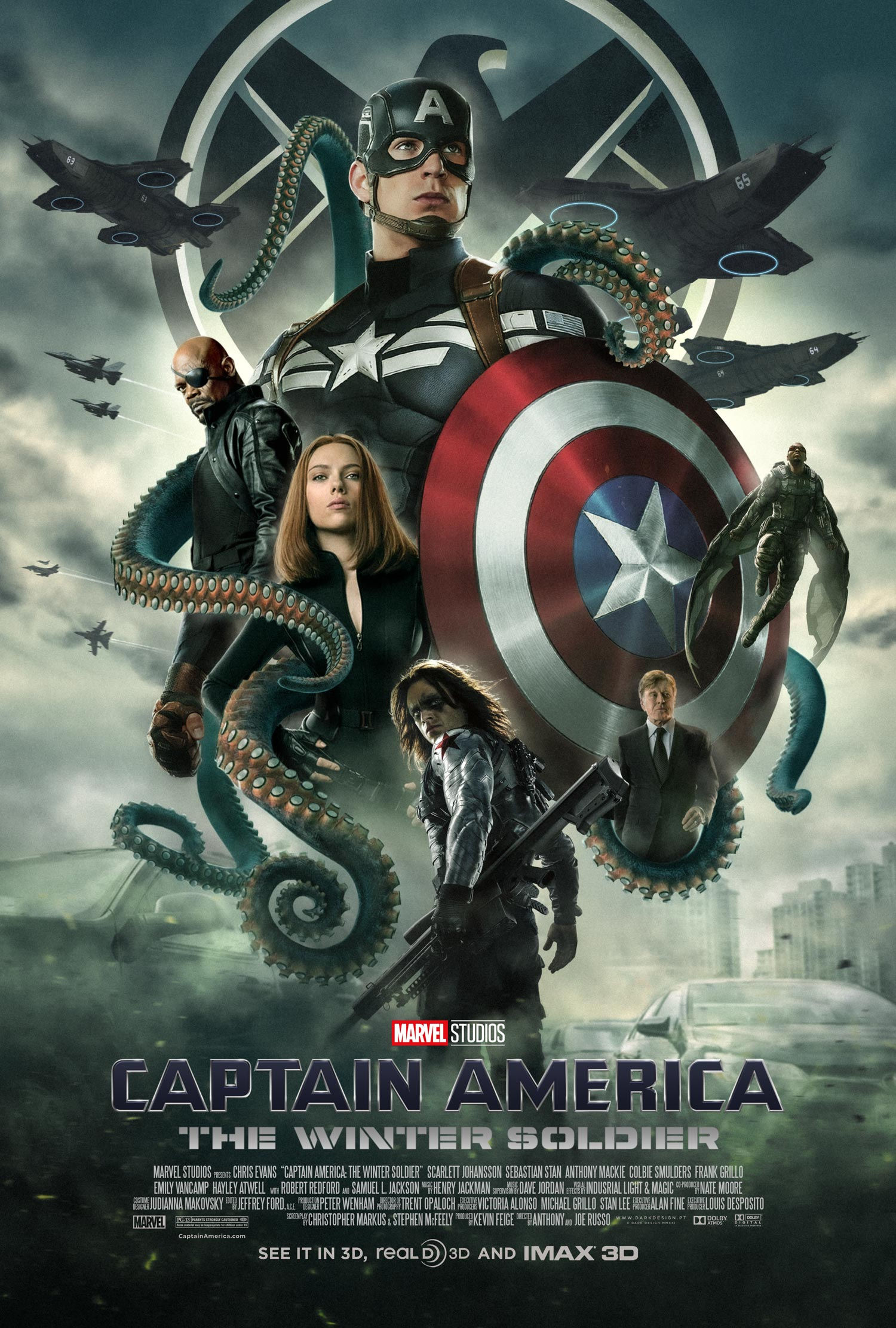 Wallpaper #dnRtw44B_8f4nGFa7XDV8 Captain America the Winter Soldier Darkdesign Posterspy