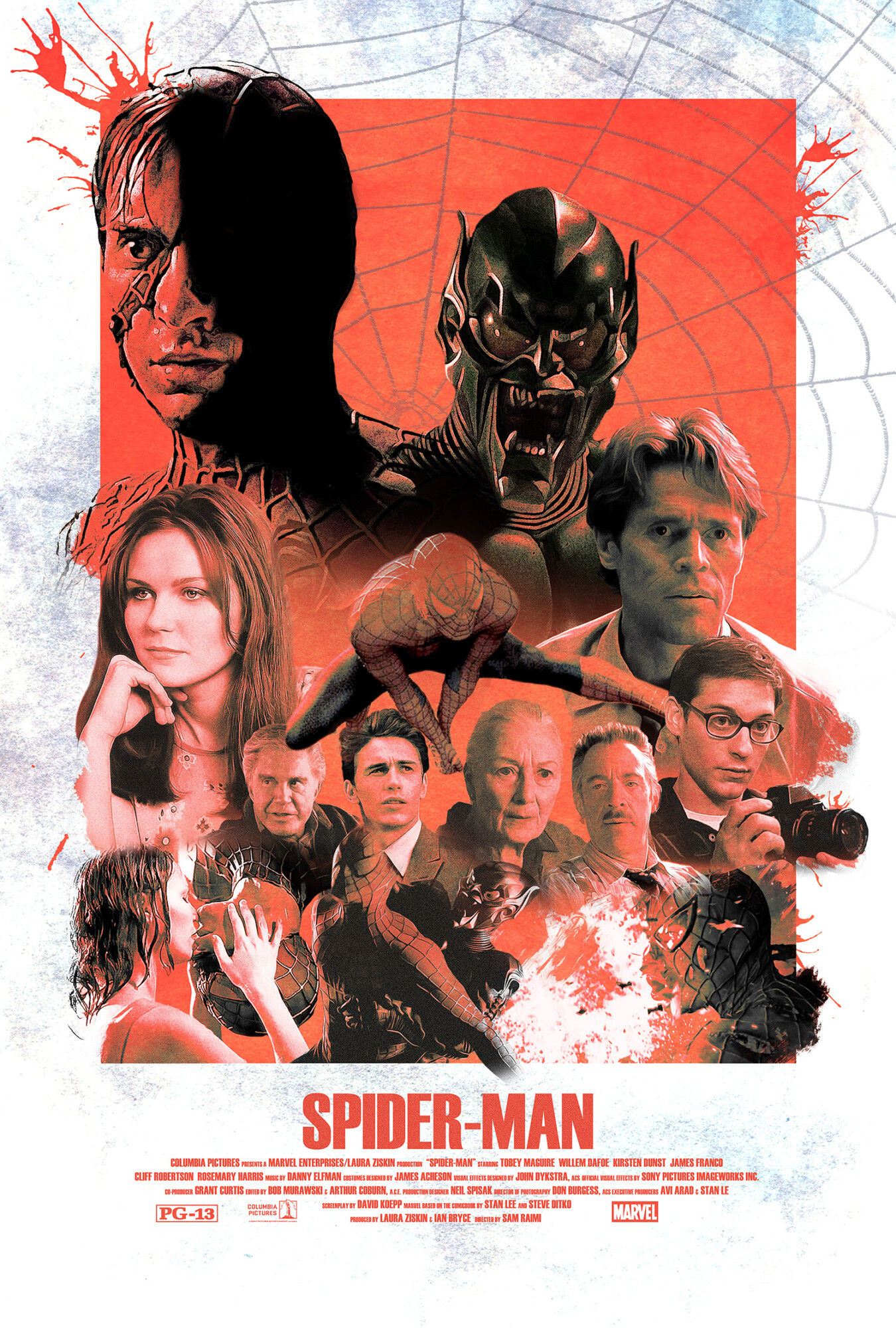 Wallpaper #aFgfNJMBzN9vxX340Ttw284 Vintage Spider Man 2002 Alternative Movie Poster Poster by Dakota