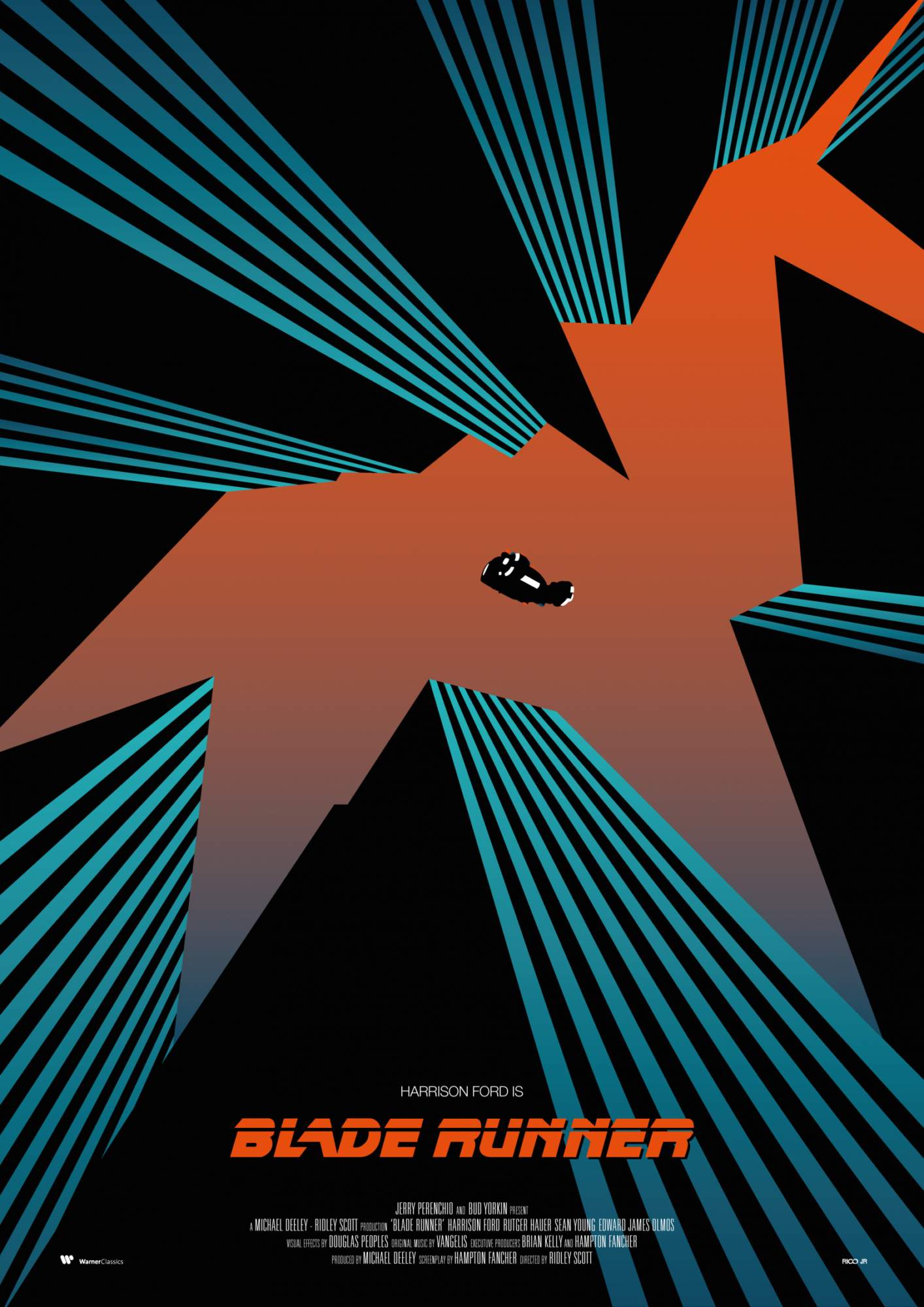 Wallpaper #zUKvPZMBOBpx0NhmJcX9338 Blade Runner Poster Art Poster by Rico Jr